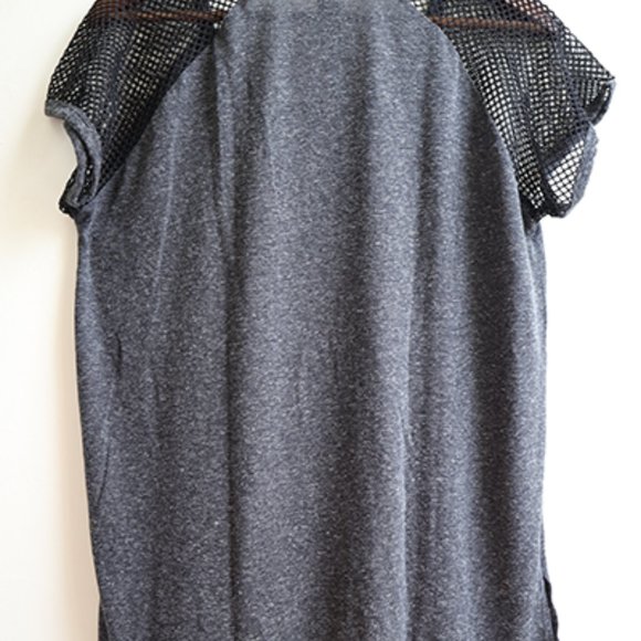 RBX Live Life Active Mesh Top, Black/Charcoal, Large - Picture 6 of 6